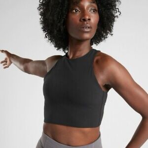 Athleta Conscious Crop Bra D-DD Black